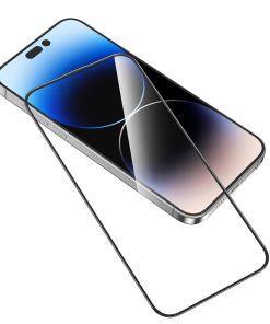 Privacy IP14 Pro Max Clear Screen Protector – Black Border